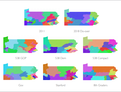 some districting maps